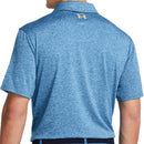 Under Armour Playoff 3.0 Stripe Polo Shirt - Photon Blue/Nova Orange/Midnight Navy