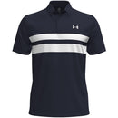 Under Armour Playoff 3.0 Stripe Polo Shirt - Midnight Navy/White