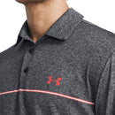 Under Armour Playoff 3.0 Stripe Polo Shirt - Black/Red Solstice