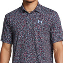 Under Armour Playoff 3.0 Printed Polo Shirt - Midnight Navy/Horizon Blue/Nimbus Blue