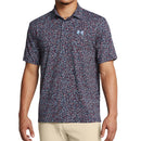 Under Armour Playoff 3.0 Printed Polo Shirt - Midnight Navy/Horizon Blue/Nimbus Blue
