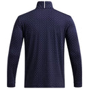 Under Armour Playoff Printed 1/4 Zip Sweater - Midnight Navy/White