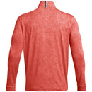 Under Armour Playoff Printed 1/4 Zip Pullover - Coho/Red Solstice/Black
