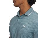 Under Armour Playoff Sport Jacquard Polo Shirt - Jasper Blue/White/White