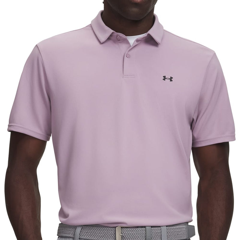 Under Armour T2G Pique Polo Shirt - Mauve Pink/Black