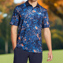 Under Armour T2G Printed Polo Shirt - Flare Orange/Tech Blue