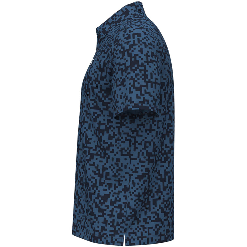 Under Armour T2G Printed Polo Shirt - Midnight Navy/Blue Atlantis/White