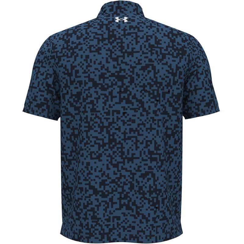 Under Armour T2G Printed Polo Shirt - Midnight Navy/Blue Atlantis/White