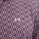 Under Armour T2G Printed Polo Shirt - Mauve Pink/Purple Echo/White