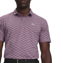 Under Armour T2G Printed Polo Shirt - Mauve Pink/Purple Echo/White