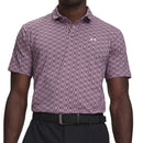 Under Armour T2G Printed Polo Shirt - Mauve Pink/Purple Echo/White