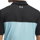 Under Armour Tee To Green Color Block Polo Shirt - Black/Stream/White