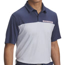 Under Armour Tee To Green Color Block Polo Shirt - Downpour Grey/Halo Gray/Prime Pink