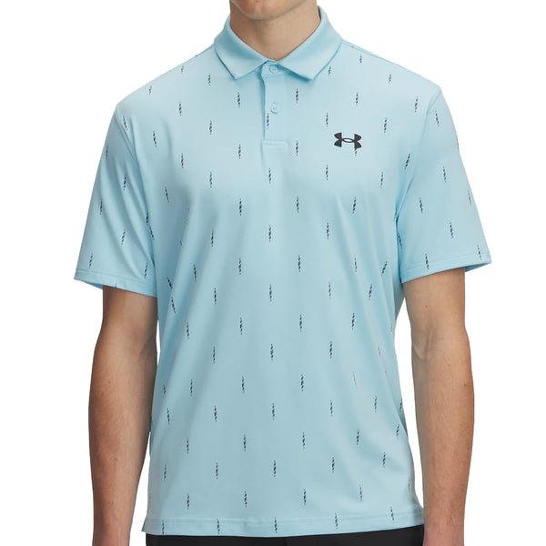 Under Armour Tee To Green Printed Polo Shirts - Stream/Black