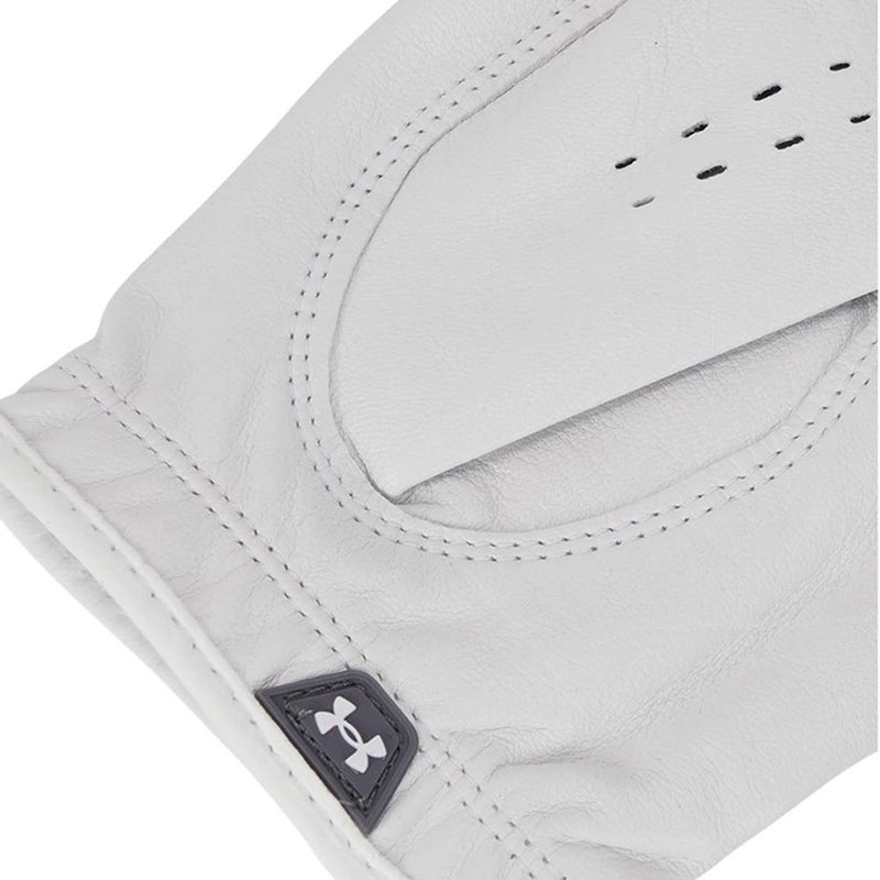 Under Armour Tour Leather Golf Glove - Castlerock/White