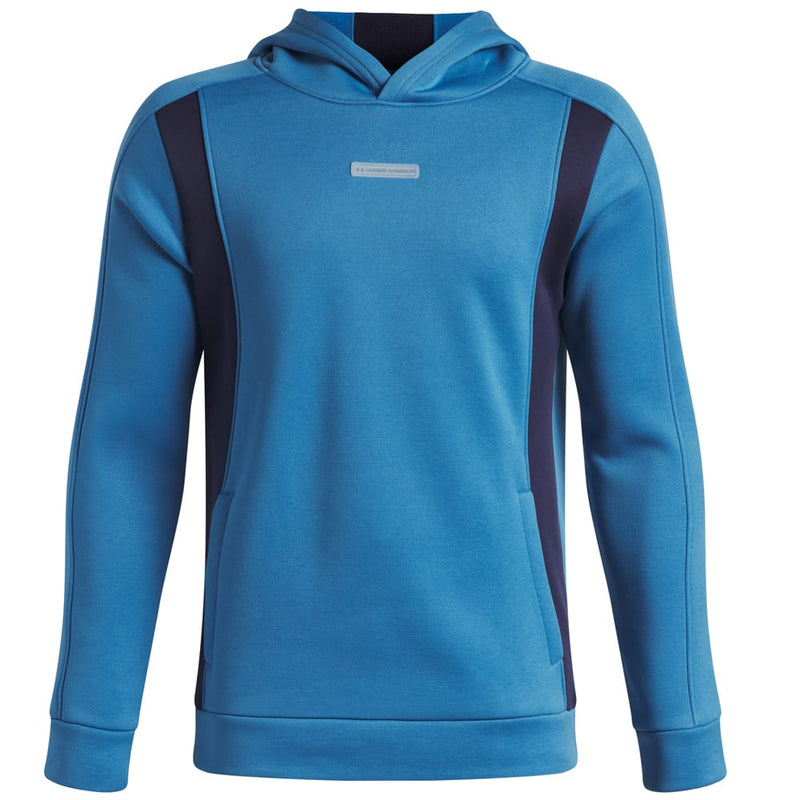 Under Armour Youth Armour Fleece Winter Hoodie - Aegean Blue/Midnight Navy/Aegean Blue