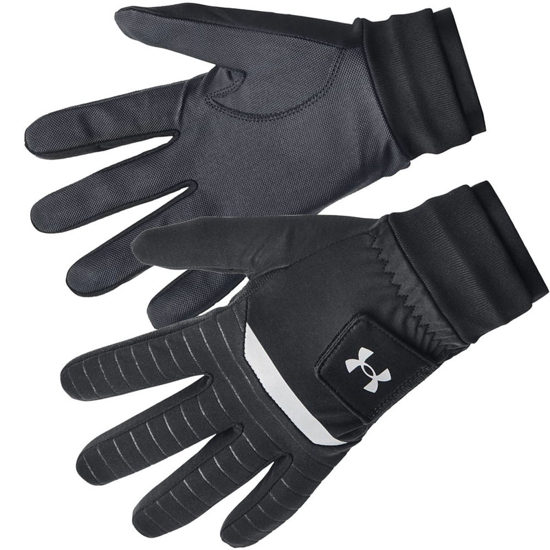 Under Armour ColdGear Infrared Golf Gloves Pair Black Pitch Grey