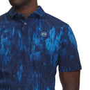 Under Armour Drive Chill Printed Polo Shirt - Aegean Blue/Midnight Navy/Mod Grey