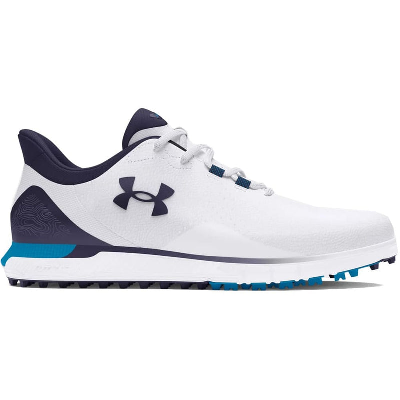 Under Armour Drive Fade Spikeless Waterproof Shoes - White/Capri/Midnight Navy