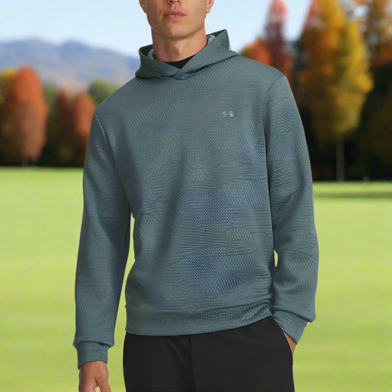 Under Armour Drive Midlayer Jacquard Hoodie - Jasper Blue