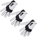 Under Armour Iso-Chill Cabretta Leather Golf Glove - Black/White - 3-Pack