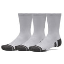 Under Armour Performance Tech Crew Socks (3 Pack) - Mod Grey/White/Jet Grey