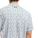 Under Armour Playoff 3.0 Printed Polo Shirt - White/Blue Wind/Midnight Navy