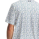 Under Armour Playoff 3.0 Printed Polo Shirt - White/Blue Wind/Midnight Navy