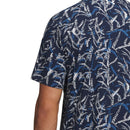 Under Armour Playoff 3.0 Printed Polo Shirt - Midnight Navy/Aegean Blue/Halo Grey