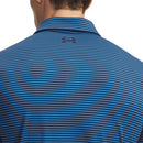 Under Armour Playoff 3.0 Stripe Polo Shirt - Midnight Navy/Aegean Blue/White