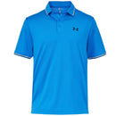 Under Armour Playoff 3.0 Rib Polo Shirt - Blue Atlantis/White/Midnight Navy