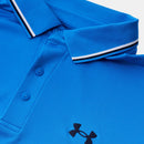 Under Armour Playoff 3.0 Rib Polo Shirt - Blue Atlantis/White/Midnight Navy