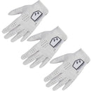 Under Armour Tour Leather Golf Glove - Castlerock/White - 3-Pack