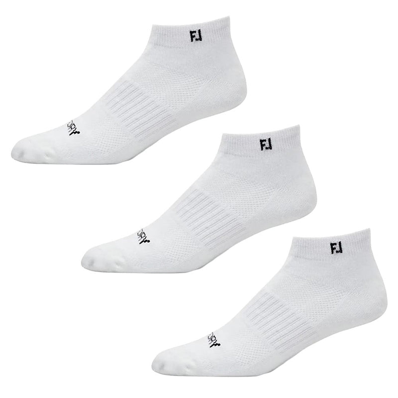 FootJoy ProDry Lightweight Sport Socks (3 Pairs) - White