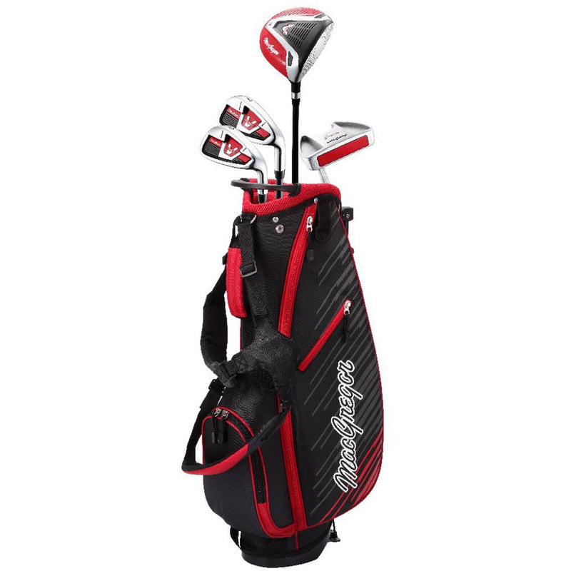 MacGregor V-MAX Junior 5-Piece Stand Bag Package Set - Red (Ages 6-8)