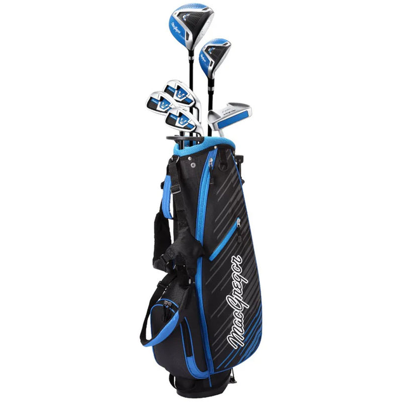MacGregor V-MAX Junior 7-Piece Stand Bag Package Set - Blue (Ages 9-12)