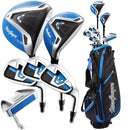 MacGregor V-MAX Junior 7-Piece Stand Bag Package Set - Blue (Ages 9-12)