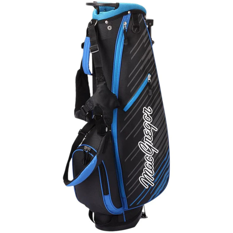 MacGregor V-MAX Junior 7-Piece Stand Bag Package Set - Blue (Ages 9-12)