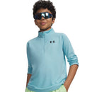 Under Armour Boys' Tech 1/4 Zip Pullover - Blue Haze/Black