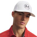 Under Armour Drive Mid Stretch Cap - White/Anthracite