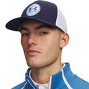Under Armour Drive Mid Stretch Cap - Midnight Navy/Aegean Blue