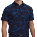Under Armour ArmourDry Printed Rib Polo Shirt - Varsity Blue/Midnight Navy/White