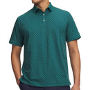 Under Armour ArmourDry Printed Rib Polo Shirt- Rack Green/Arden Green/Midnight Navy