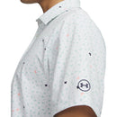 Under Armour ArmourDry Printed Polo Shirt - White/Enamel Blue/Midnight Navy