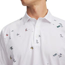 Under Armour ArmourDry Printed Polo Shirt - White/Rack Green/Black