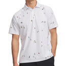 Under Armour ArmourDry Printed Polo Shirt - White/Rack Green/Black