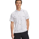 Under Armour ArmourDry Printed Polo Shirt - White/Rack Green/Black