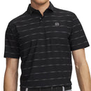 Under Armour Drive Chill Printed Polo Shirt - Black/Castlerock/Halo Gray