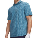 Under Armour Drive Chill Printed Polo Shirt - Boundless Blue/Blue Haze/Midnight Navy