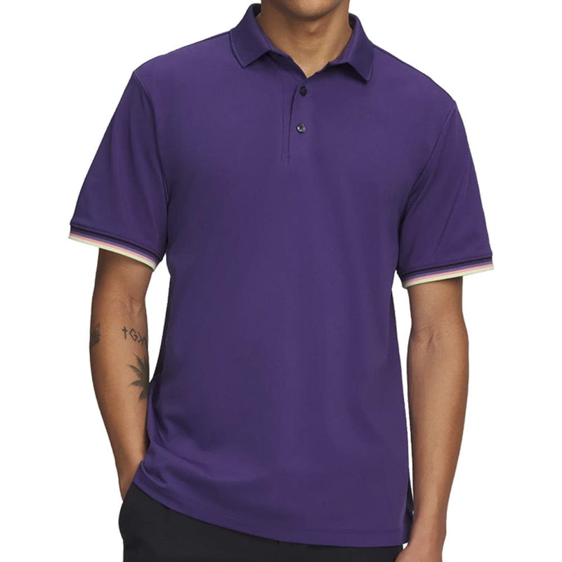 Under Armour ArmourDry Pique Polo Shirt - Mystical Purple/Black/Black